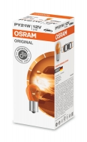 Osram lemputė, PY21W, 21W, BAU15s, oranžinė 7507 