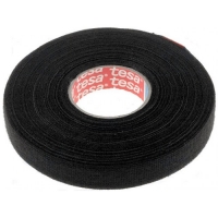 tesa 51608, PET fleece insulation tape, 15mm/15m, black 