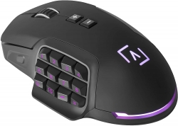 Žaidybinė pėlė AIM Souris filaire Gamer AIM RGB (Noir), juoda, AIM 