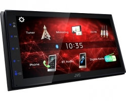 JVC, KW-M27DBT 2-DIN touchscreen multimedia player with easy smartphone connectivity via 