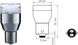 Bosma car lamp BAY15d, white LED 