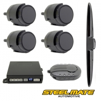 Parking Assist System Steel Mate PTS400M8-F, front, black matt 