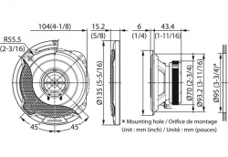 Kenwood, KFC-PS1096, 10 cm /4"  Coaxial System 