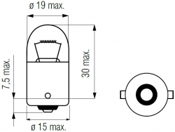 Bosma car lamp BA15s, 15W 