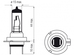 Bosma car lamp H7, 12V, 55W 