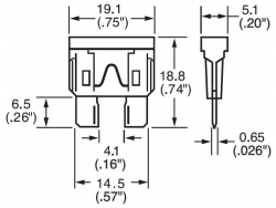 CALIBER, AF15 ATO tipo saugiklis automobiliui, 15A 