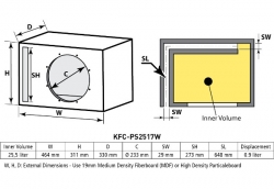 KENWOOD, KFC-PS2517W subwoofer 